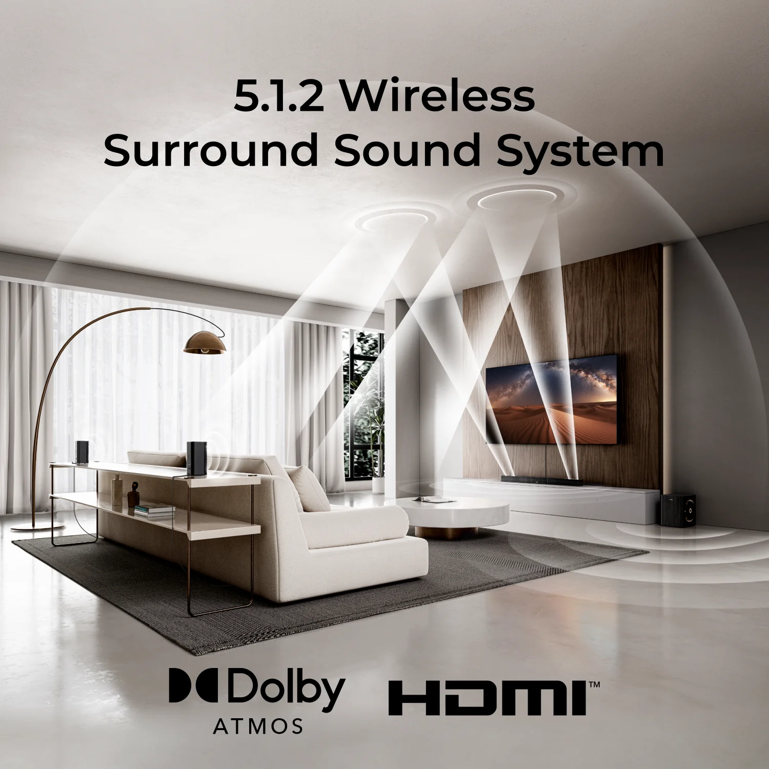 X40 5.1.2ch Wireless Surround  - Home Cinema Tv ulasan dan harga